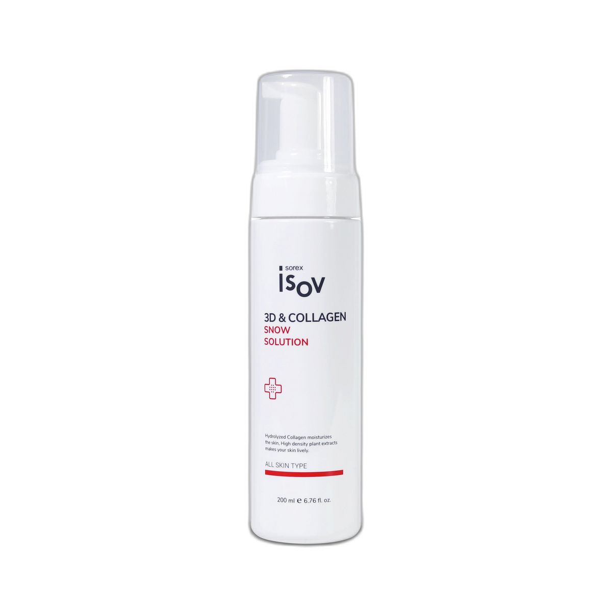 ISOV 3D & Collagen Snow Solution — 200 ml, vrijstaand product