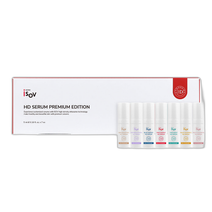 ISOV HD Serum Premium Edition Kit — 7 x 5 ml, vrijstaand product