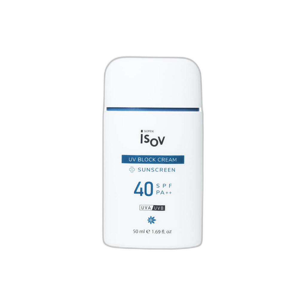 ISOV UV Block Cream SPF 40 PA++ — 50 ml, vrijstaand product