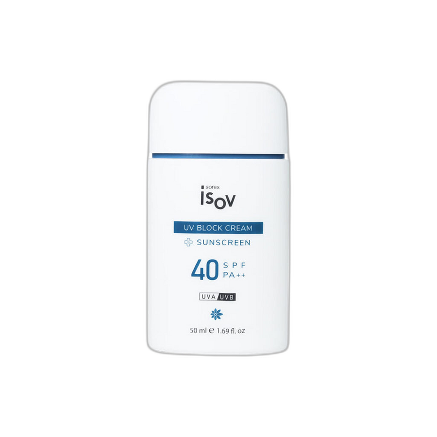 ISOV UV Block Cream SPF 40 PA++ — 50 ml, vrijstaand product