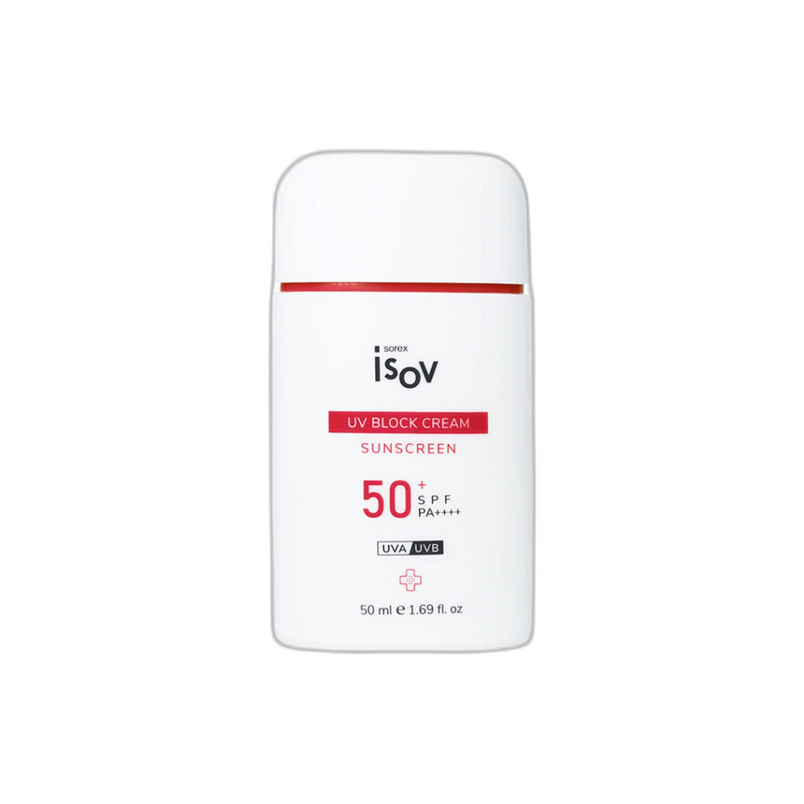 ISOV UV Block Cream SPF 50+ PA++++ — 50 ml, vrijstaand product