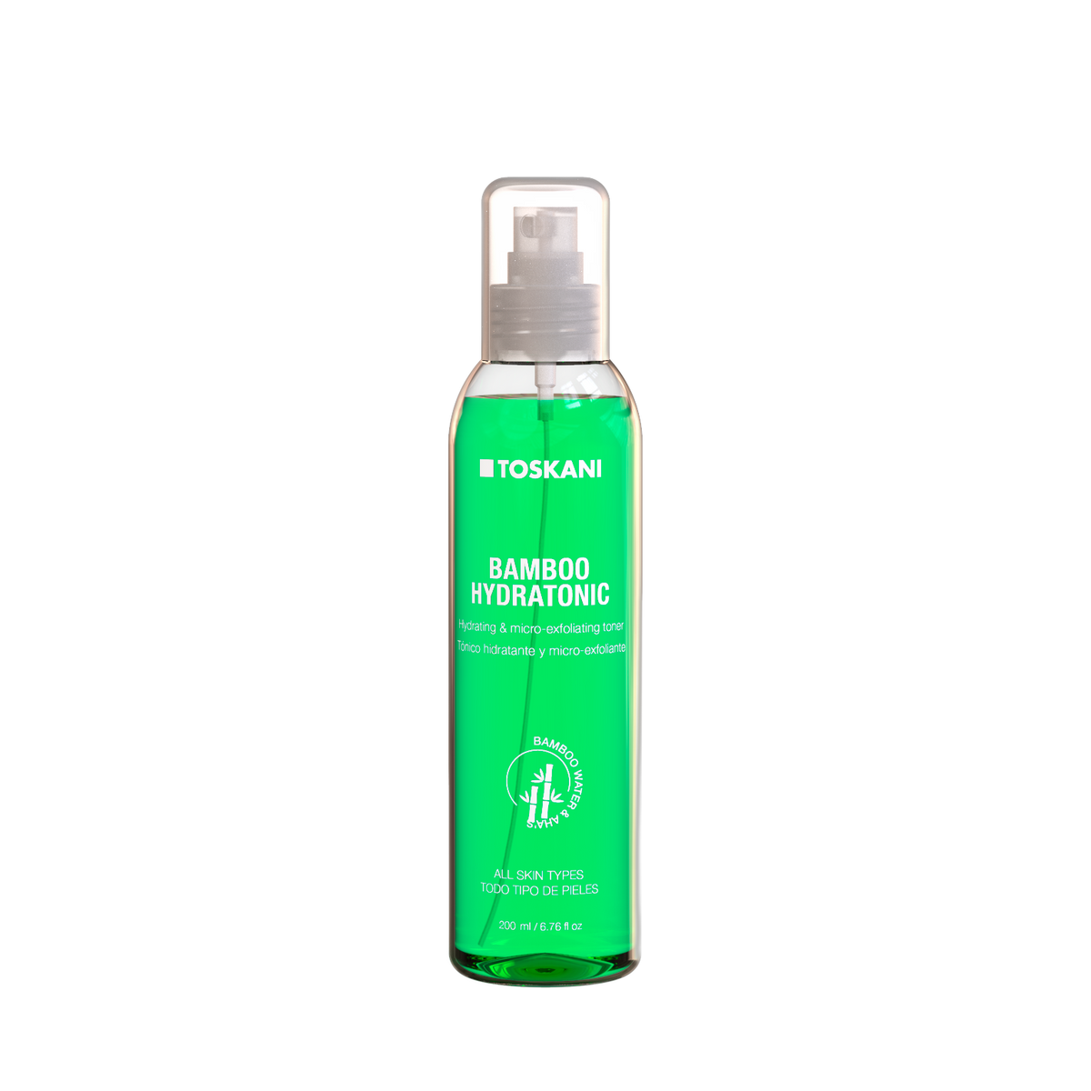 Toskani Bamboo Hydratonic — 200 ml, vrijstaand product