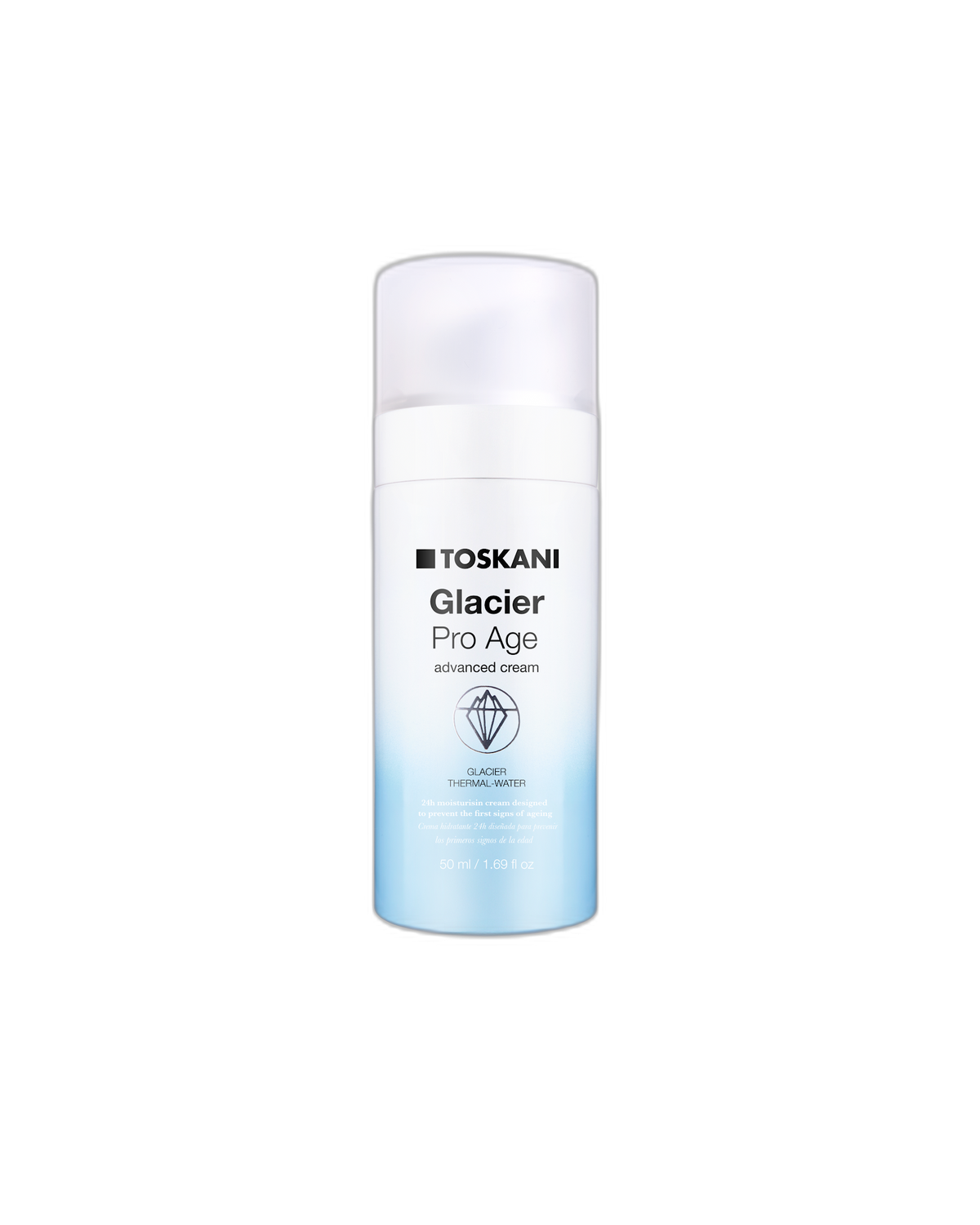 Toskani Glacier Pro Age Advanced Cream — 50 ml, vrijstaand product
