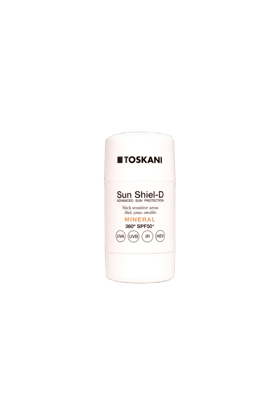 Toskani Sun Shiel-D Mineral Stick SPF50+ — 15 g, vrijstaand product